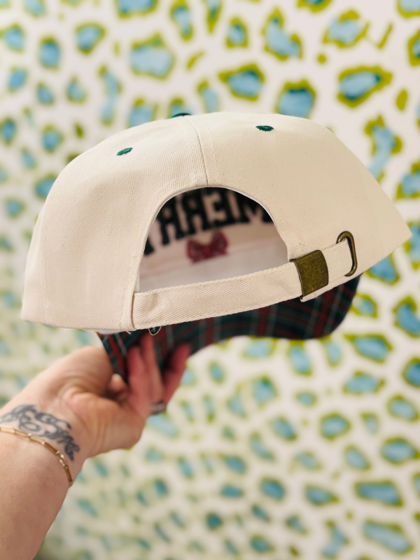 Merry Red Bow Canvas Hat