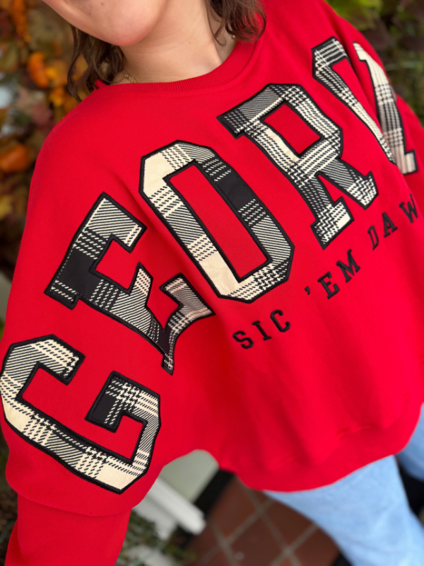 The Georgia Heritage Plaid Crewneck (S-3X)