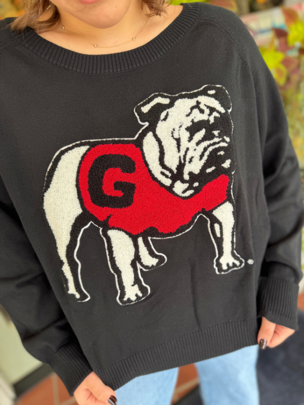 The Georgia Emblem Chenille Sweater (S-3X)