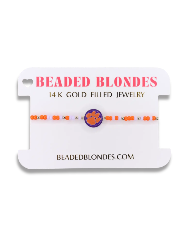 Clemson Logo Flip Bracelet on Color: Standard