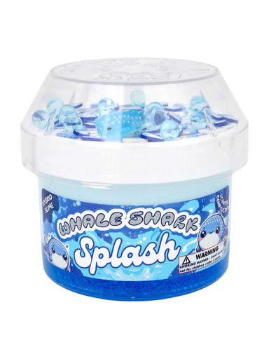 Whale shark themed blue slime with charms for kids