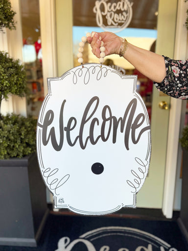 Welcome door hanger by DK Designs 