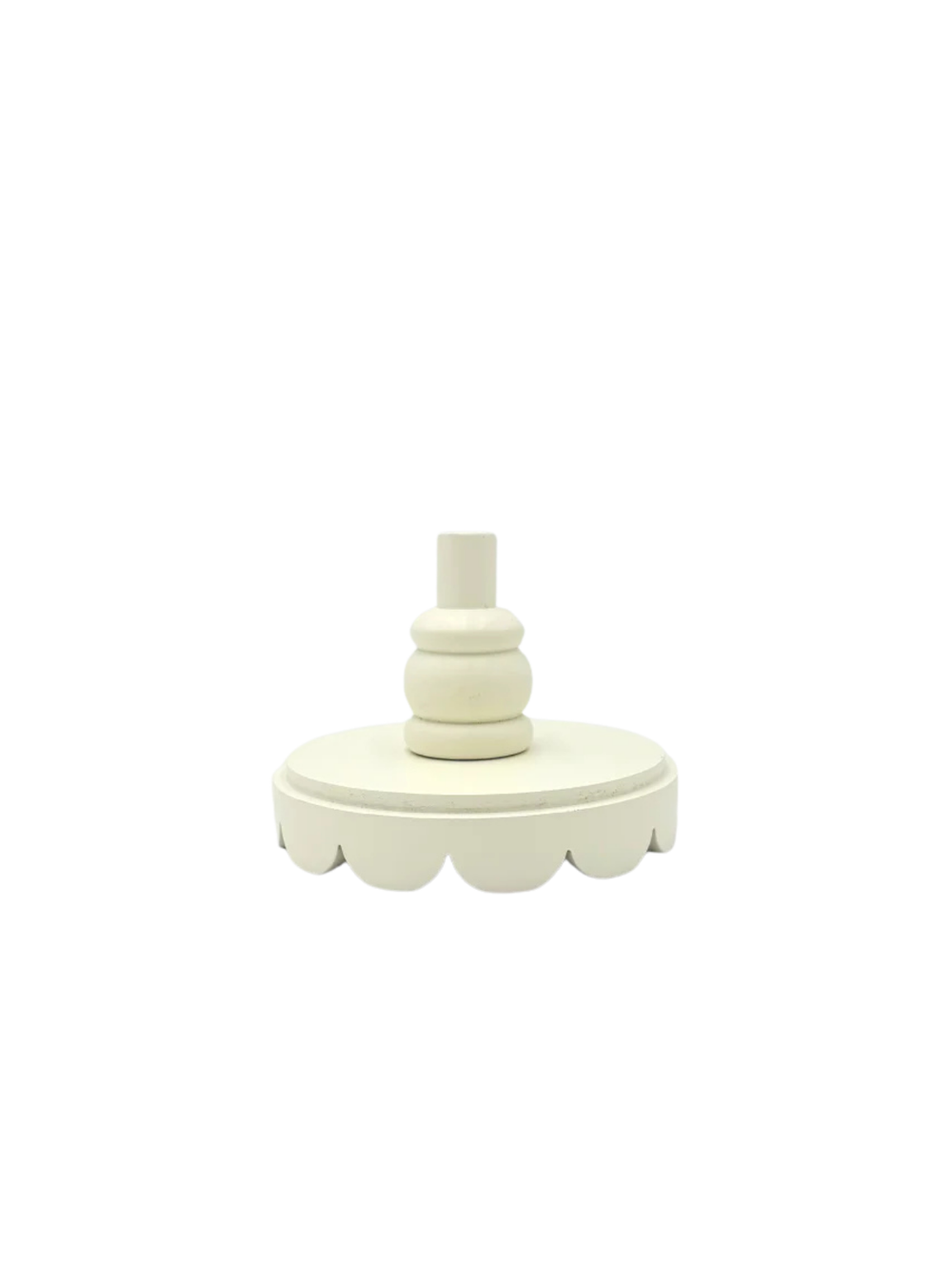 White Scalloped Topper Base only