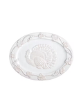 White Turkey and vine Platter By Mudpie