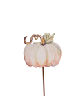 White Water Color Pumpkin stake