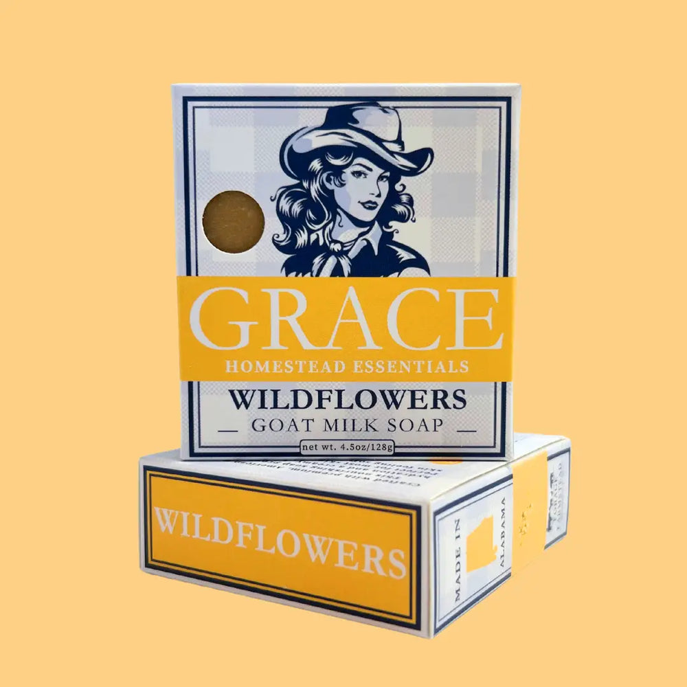Box of 'Grace Homestead Essentials' Wildflowers Goat Milk Soap