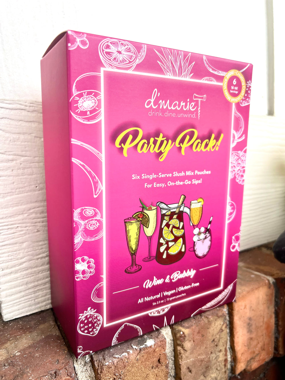 Pink 'd'marie' party pack Wine & Bubbly 
