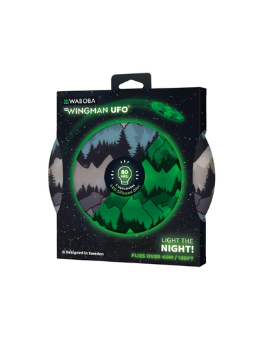 Light up the night with the waboba LED flying disc