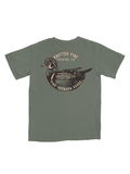 green tee with wood duck