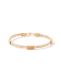 Silver and gold wire bracelet by ronaldo, a timless piece that can be worn or years to come 