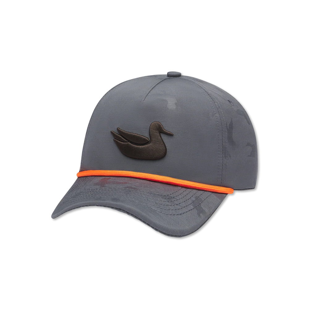 YOUTH Sabine Duck Camo Rope Hat in Dark Gray by Southern Marsh