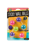 Packaged Sticky Wall Balls with colorful balls