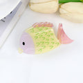 yellow plastic hair claw clip 