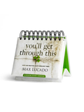 Desk perpetual calendar with "You'll Get Through This" by Max Lucado 