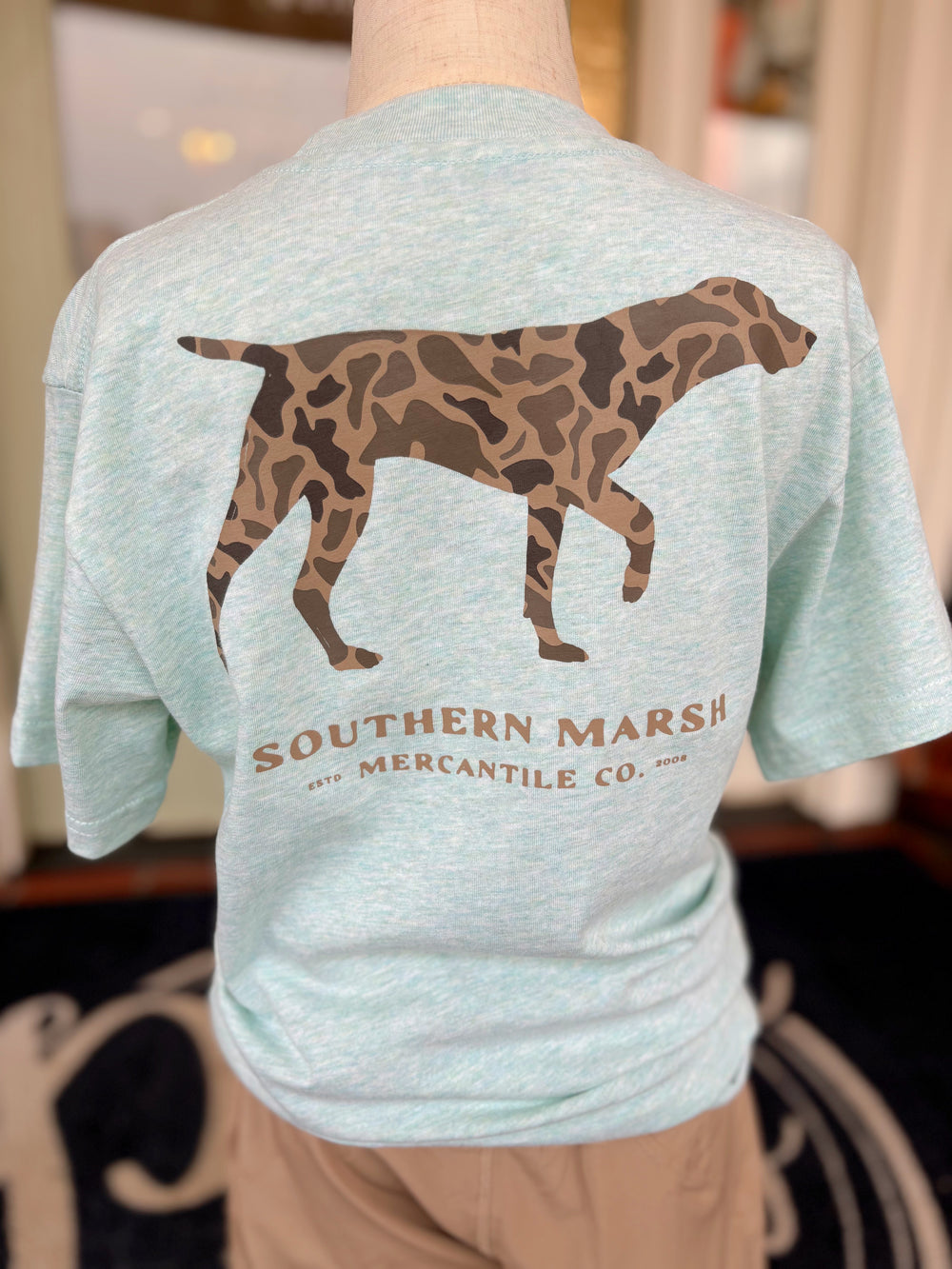 Youth Originals Camo Pointer in Washed Honeydew By Southern Marsh