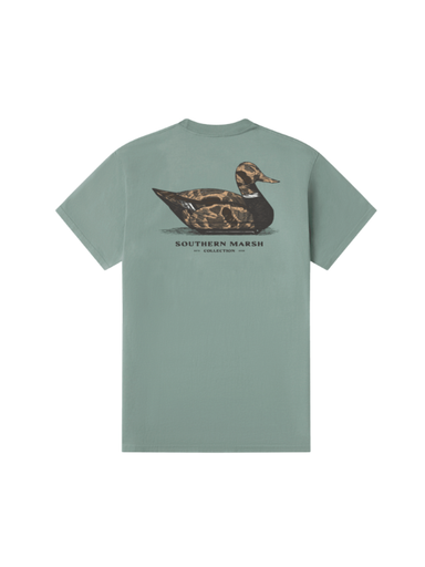 Youth tee with camo duck on the back 