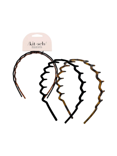 Set of 2 zig zag headbands by kitsch