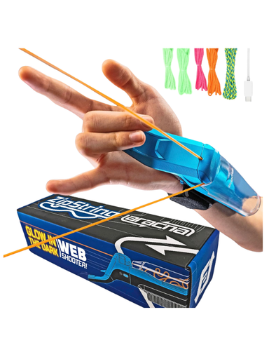 ZipString Aracna Glow in the Dark Web Shooter kids toy spiderman 