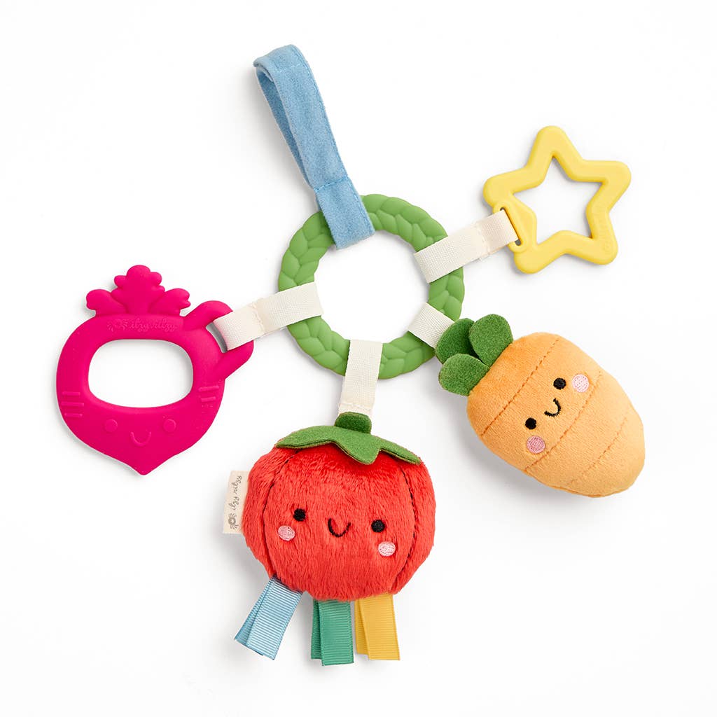 Bitzy Busy Ring™ Teething Activity Toy: Veggie