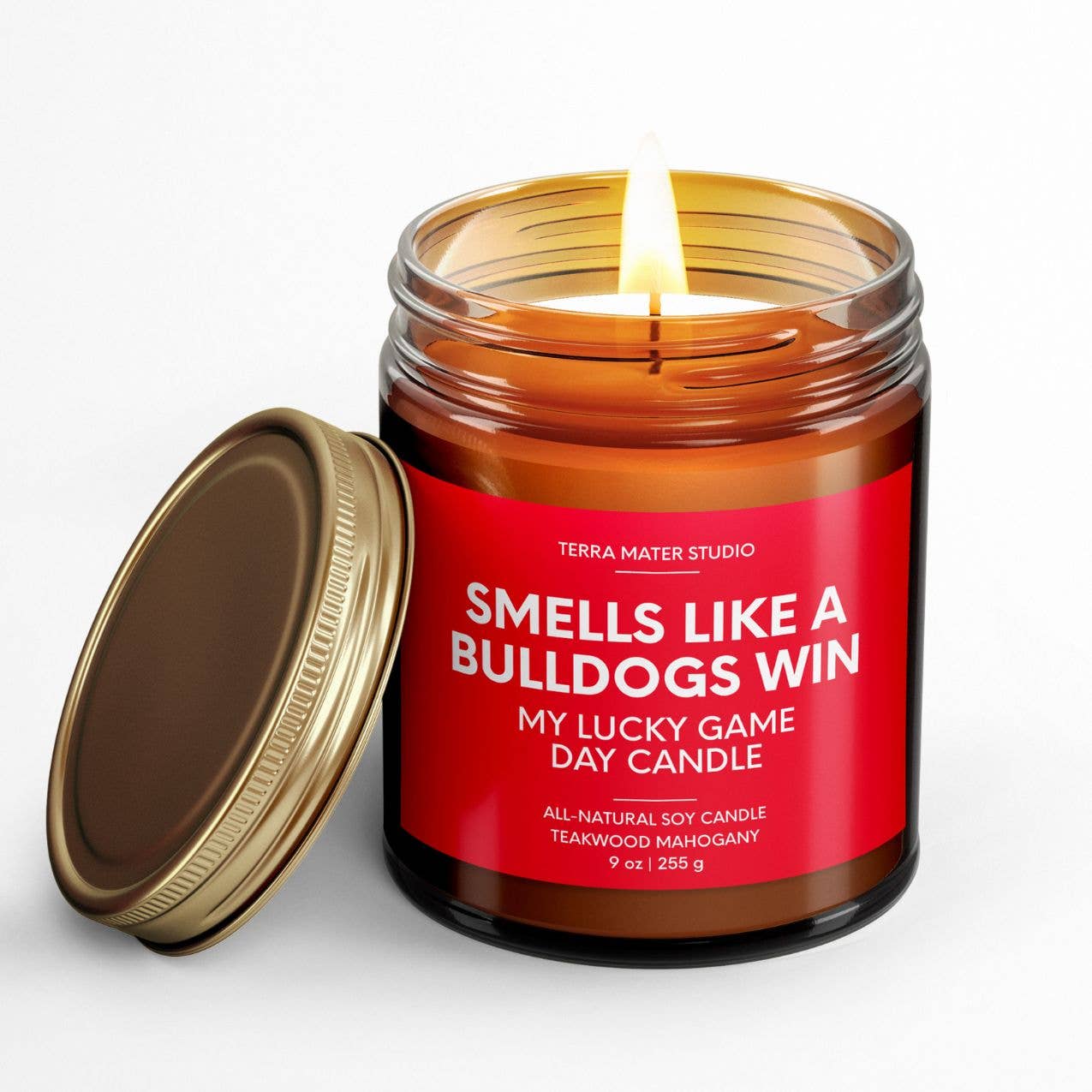 Smells Like A Bulldogs Win Game Day Candle- 9oz