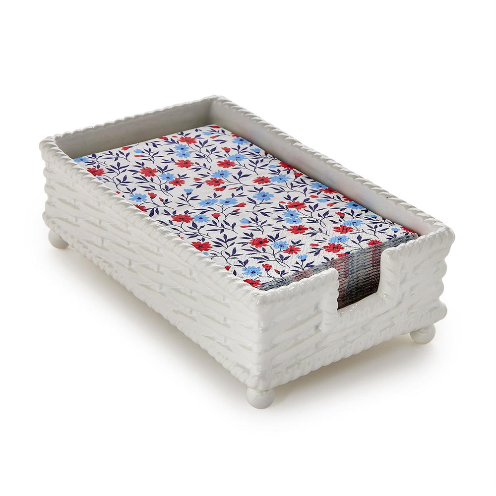 Basketweave Guest Napkin Holder
