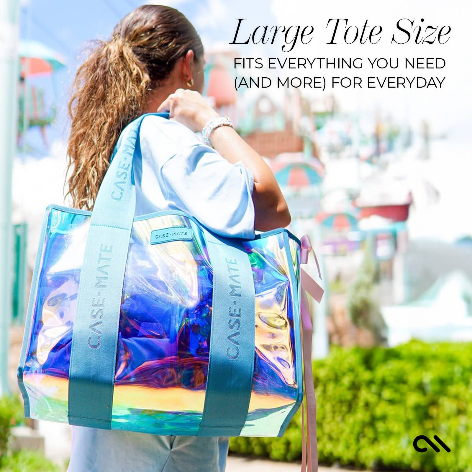 Emerald Blue Soap Bubble Jelly Tote Bag by Case-Mate