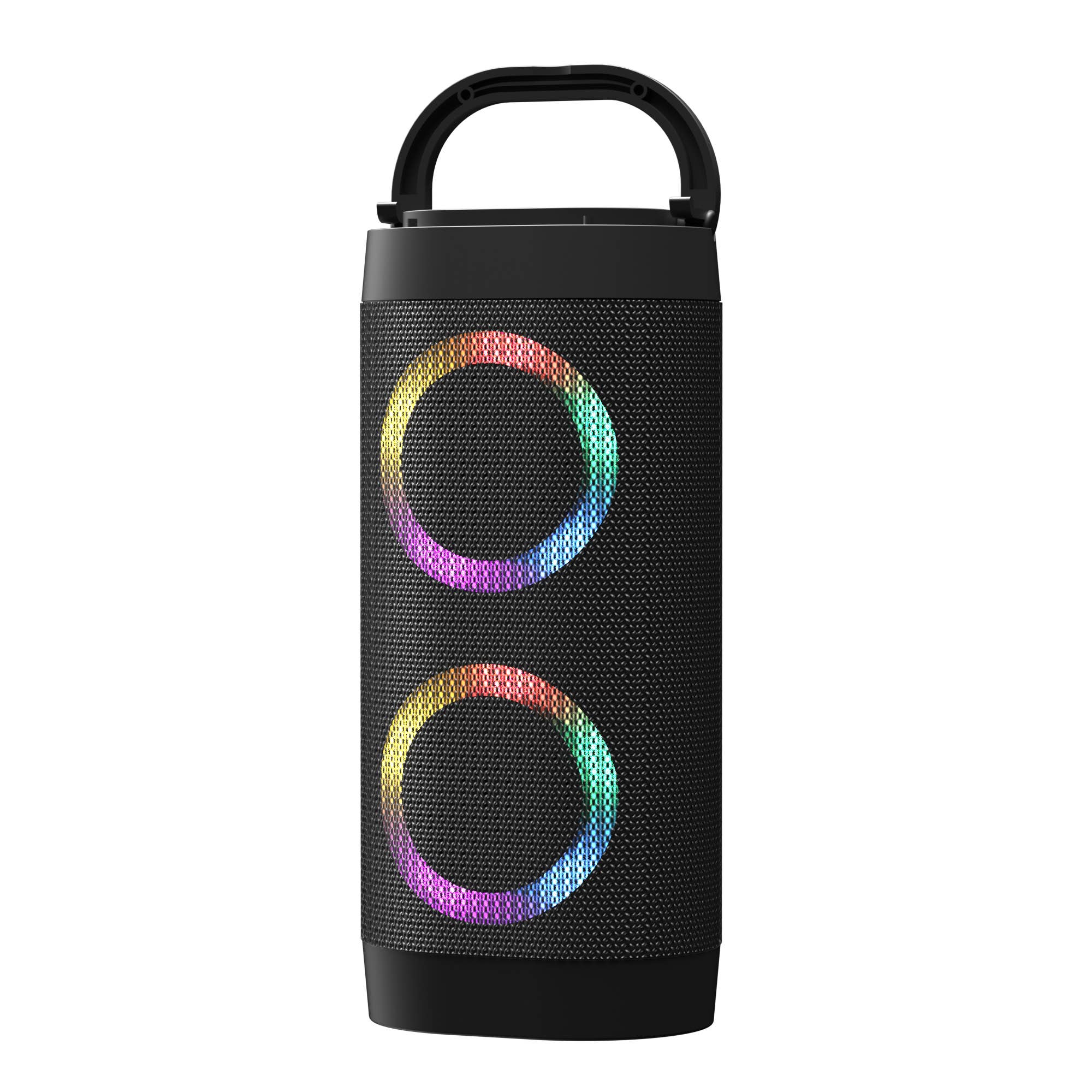 Bluetooth LED Lights Loud Speaker in Black