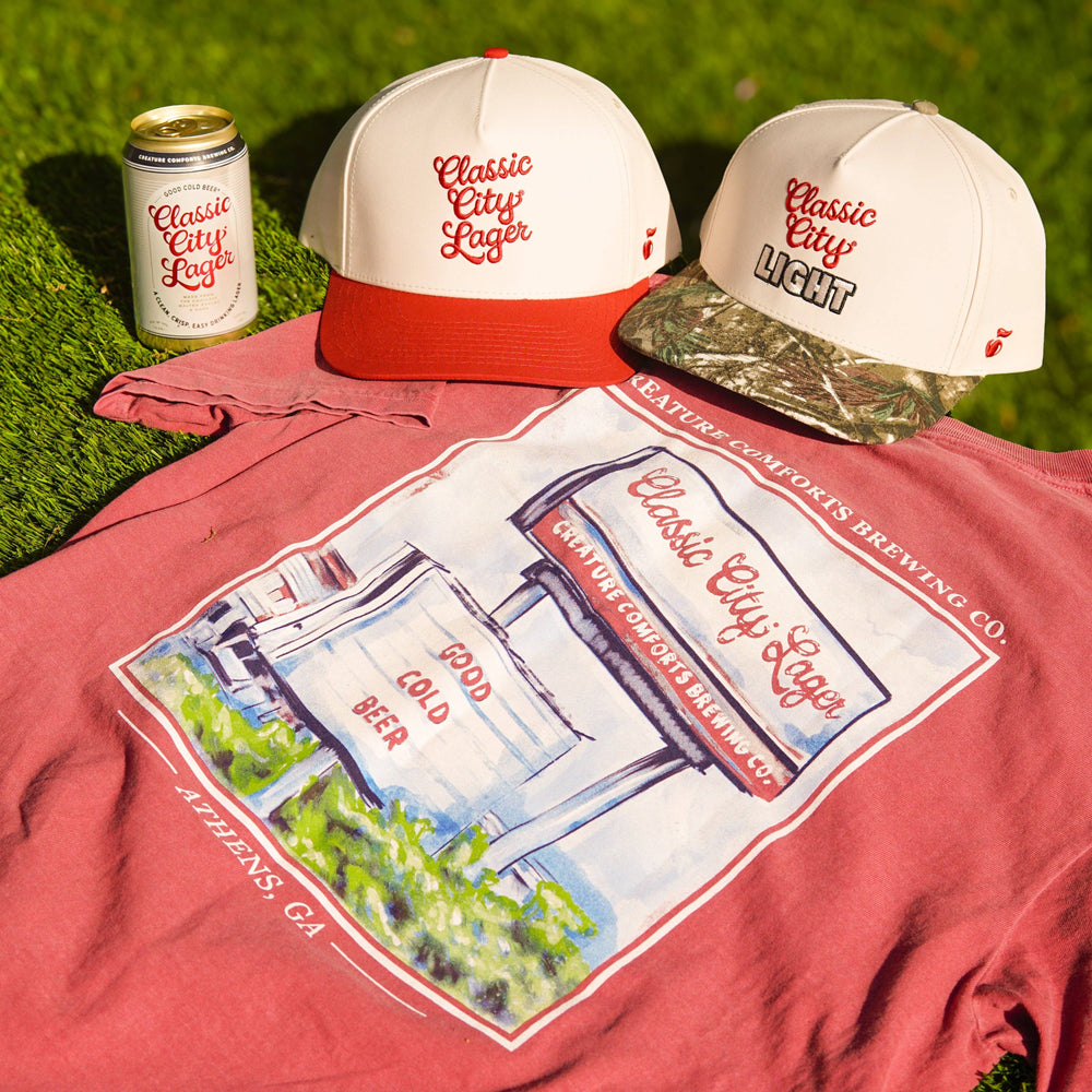 Creature Comforts Marquee Tee in Red