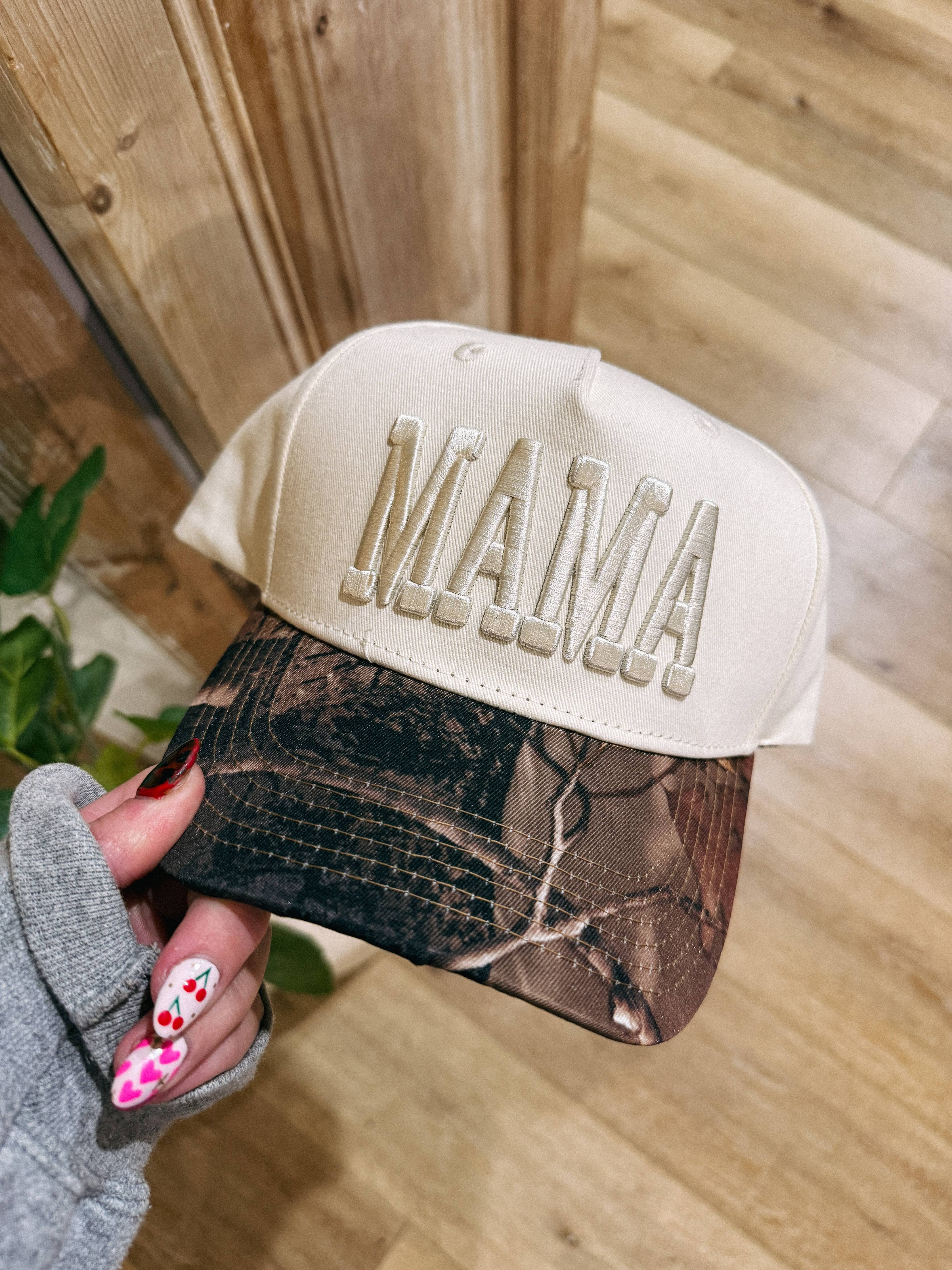 Mama Puff Trucker Hat- Camo