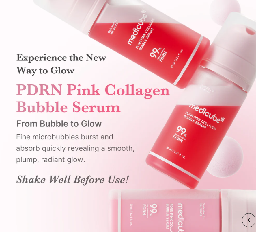 MEDICUBE PDRN Pink Collagen Bubble Serum