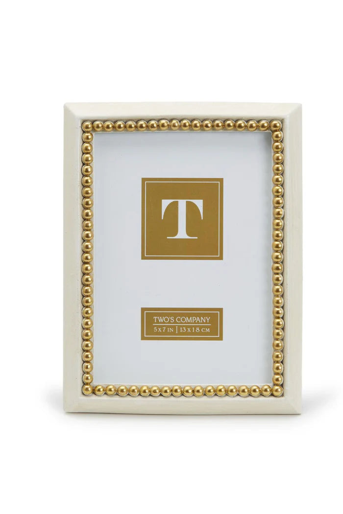 Gold Beads 5x7 Frame
