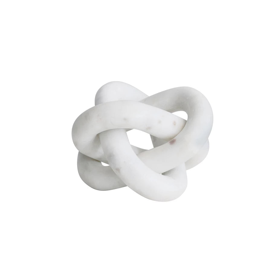 White Marble Chain Knot Décor