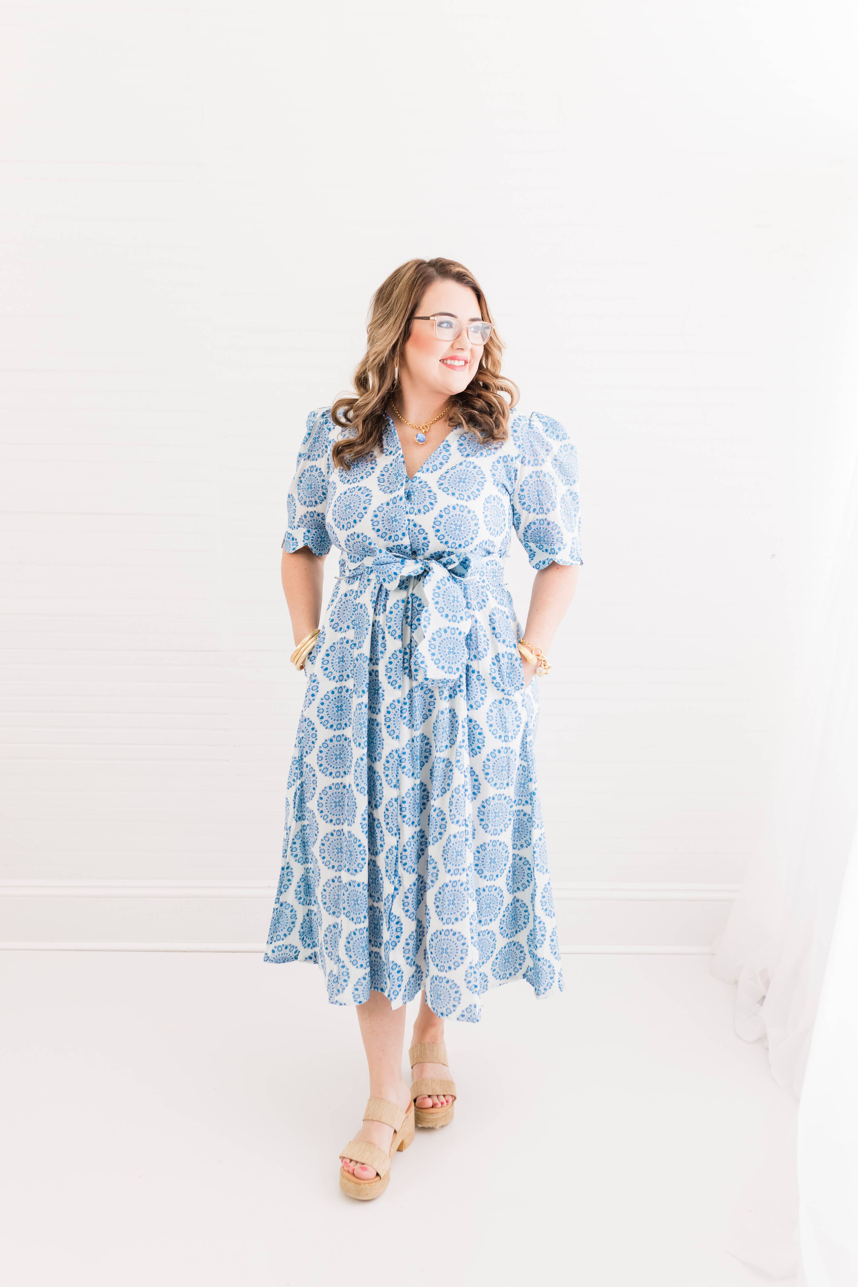 Blue Medallion Grace Dress By Heart of Grace
