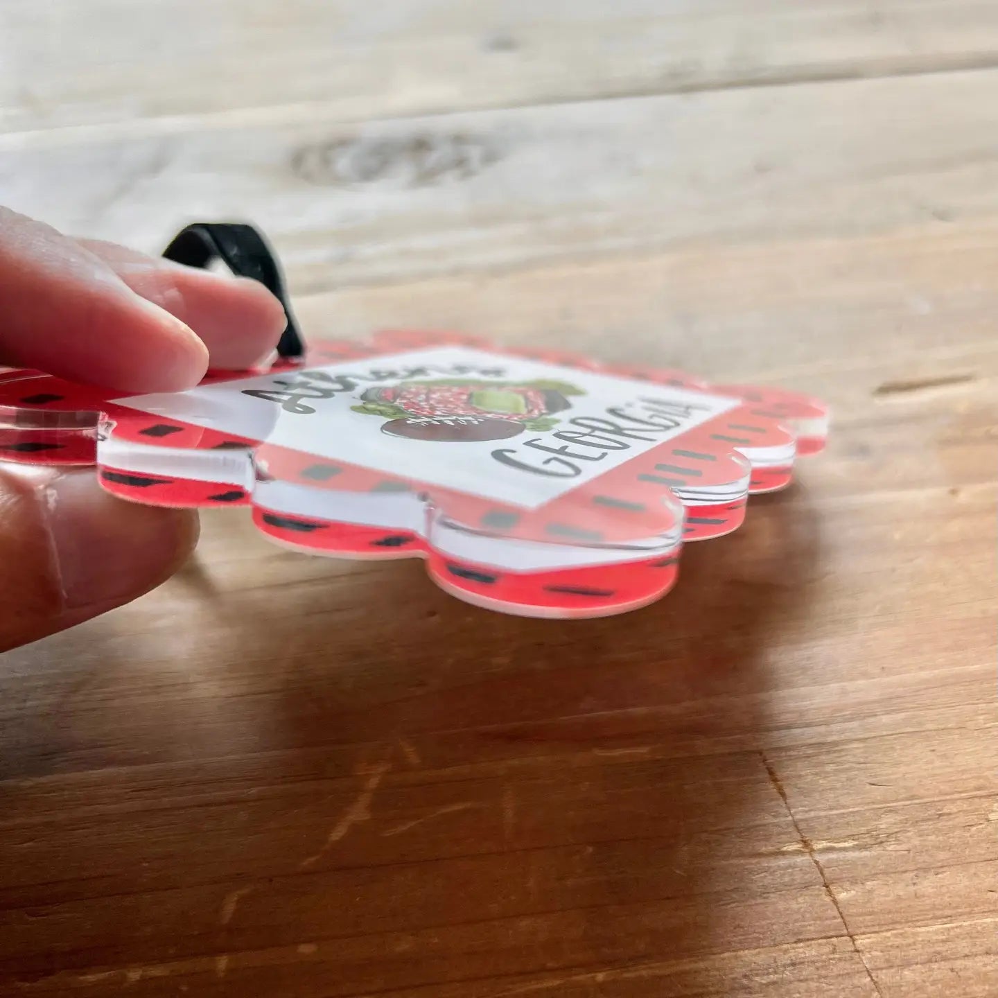 Athens Acrylic Scallop Stadium Ornament
