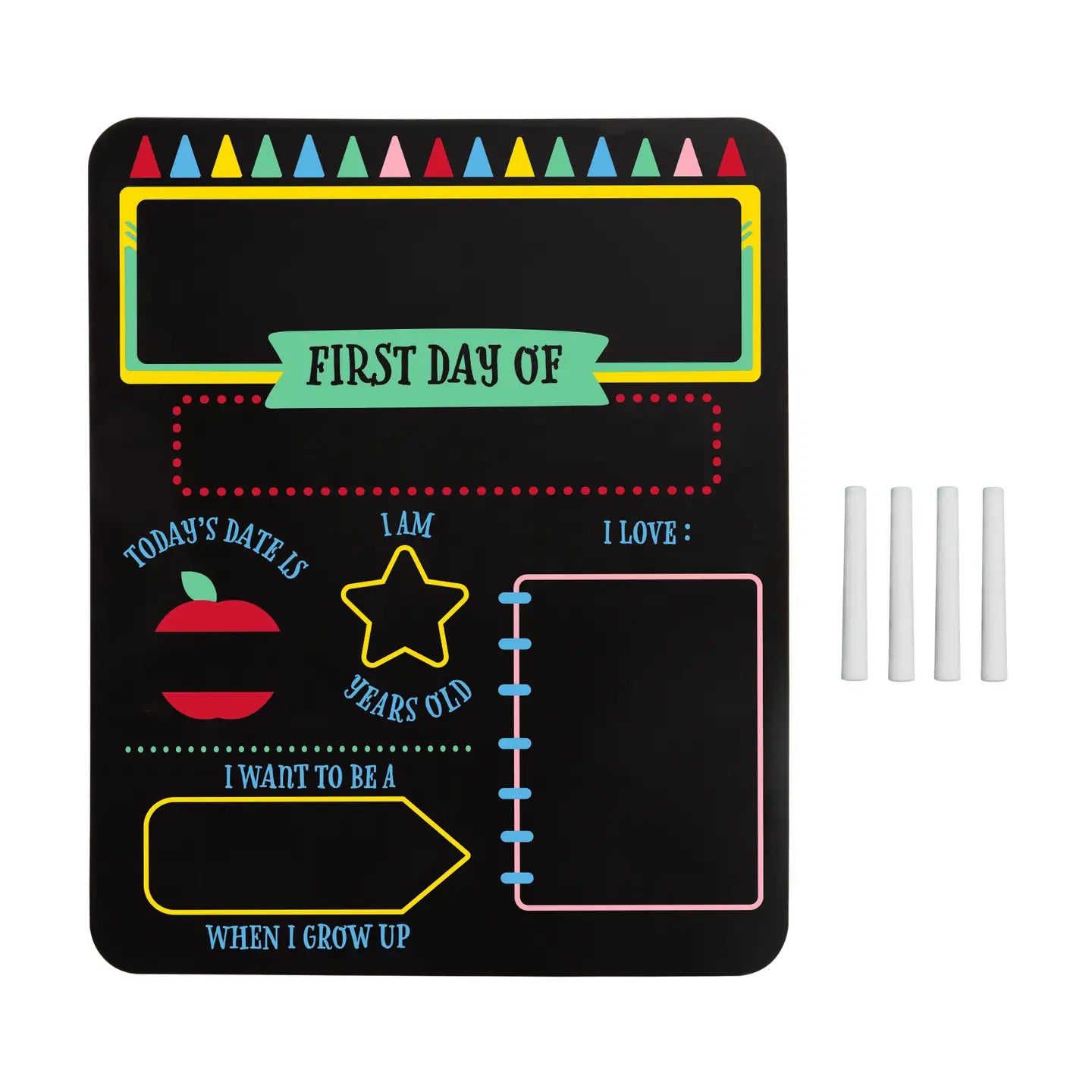 First & Last Day of School Reversible Chalkboard