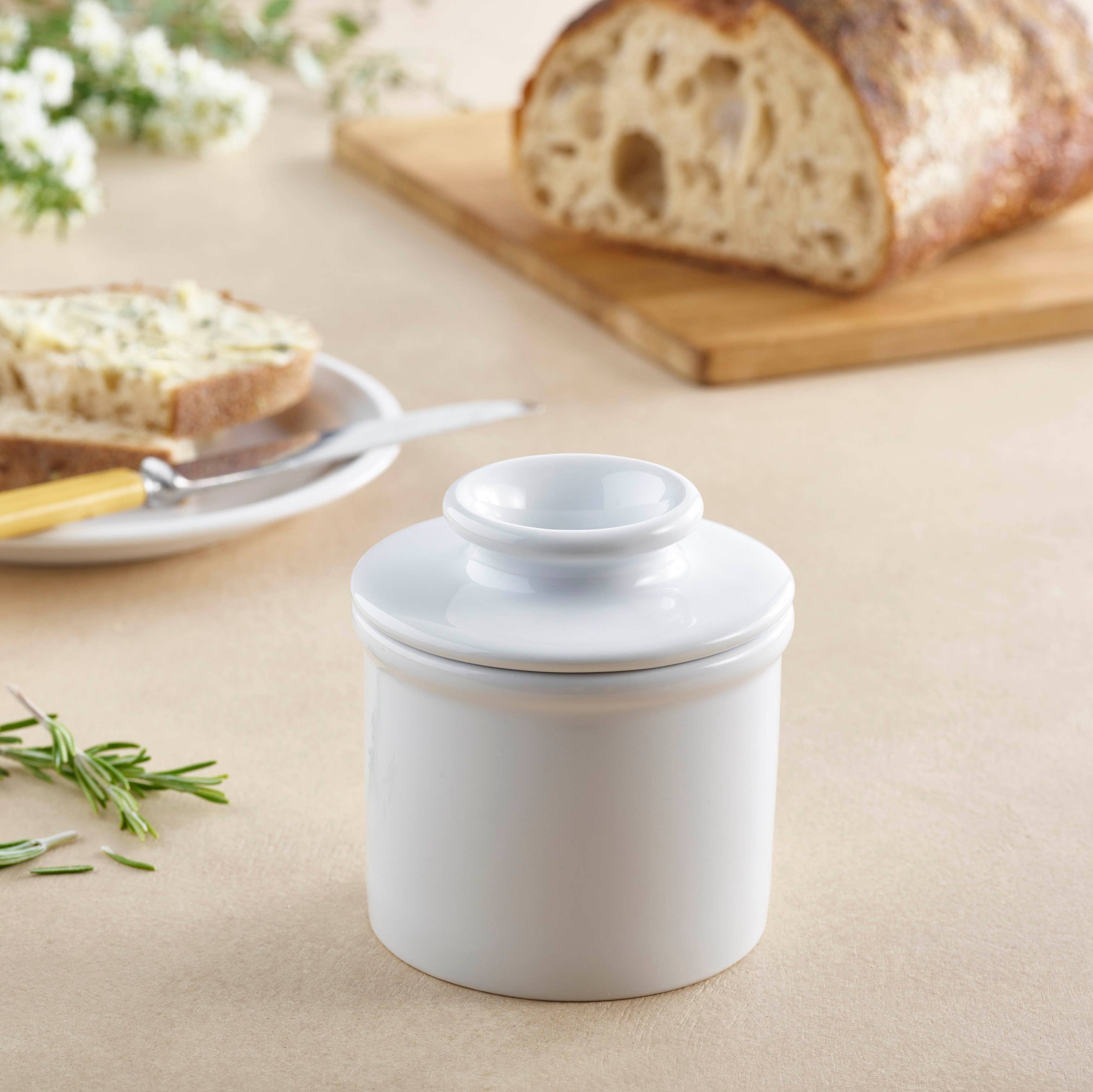 The Original Butter Bell® Crock in Classic White