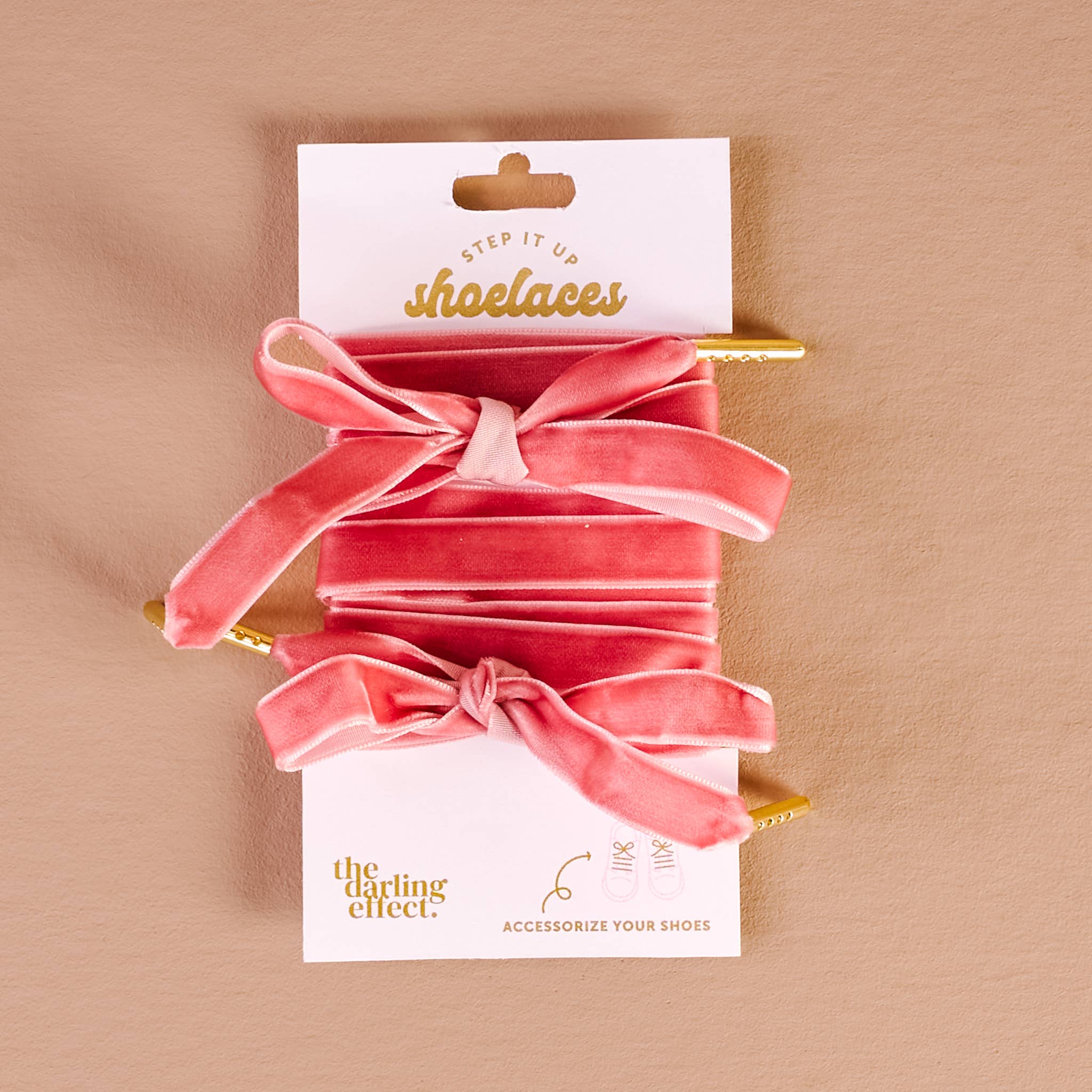 Step It Up Shoelaces in Velvet Rose