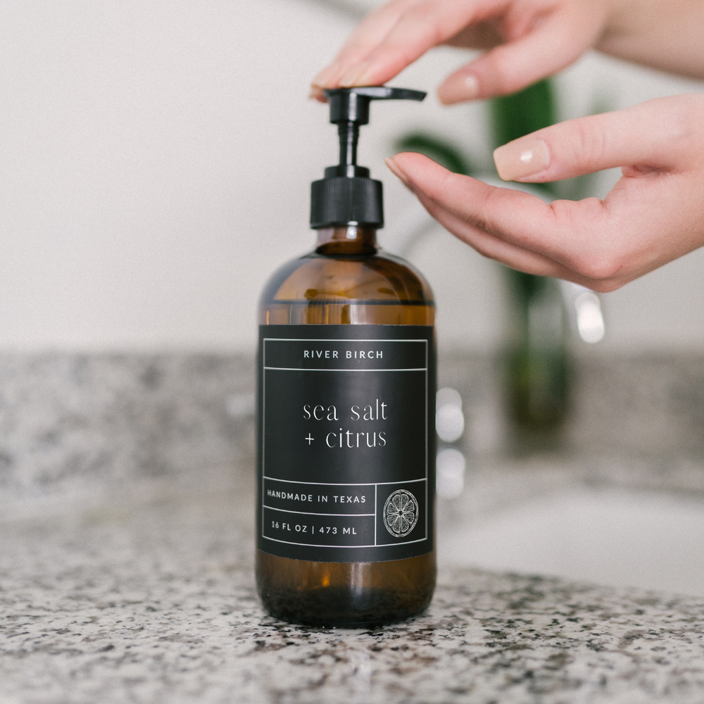 Sea Salt + Citrus Handmade Hand Wash (16oz)