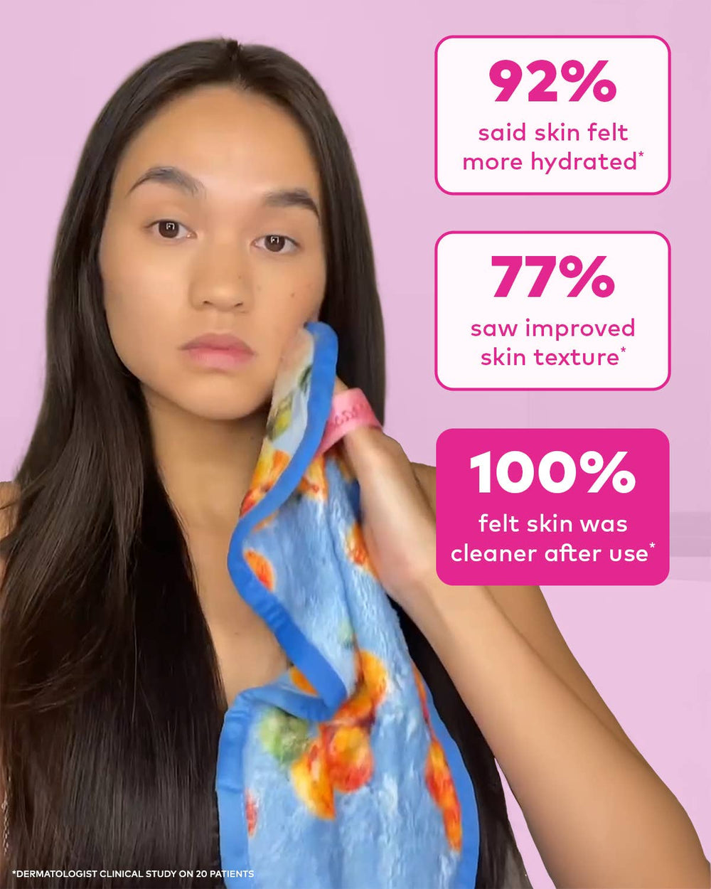 Apricot Print MakeUp Eraser PRO- Fruit Market