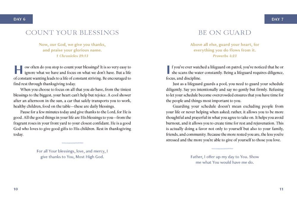 The Stress Less Devotional : 100 Days to Embrace Rest and Re