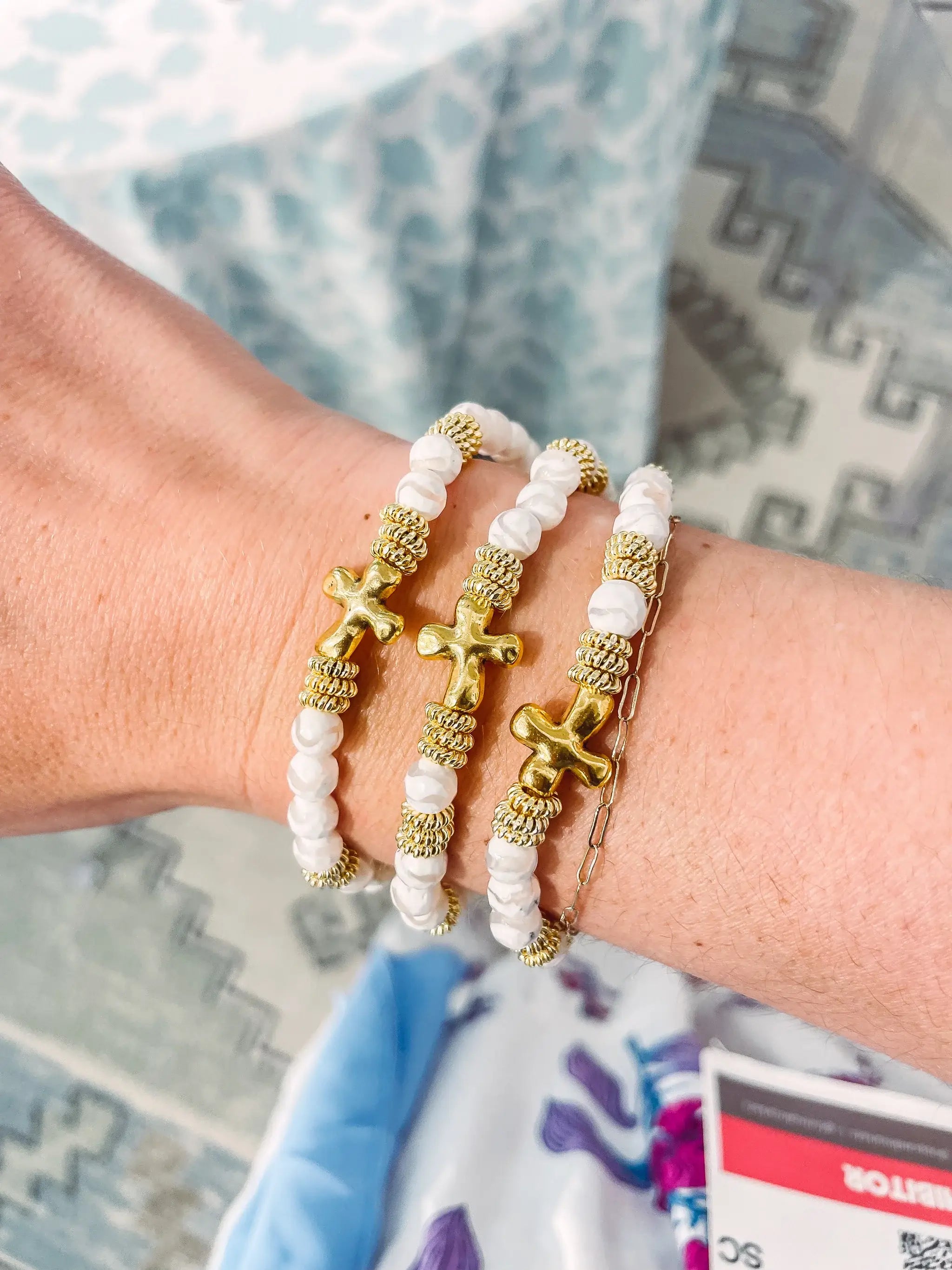 Claremont Cross Bracelet by Cola Stacks