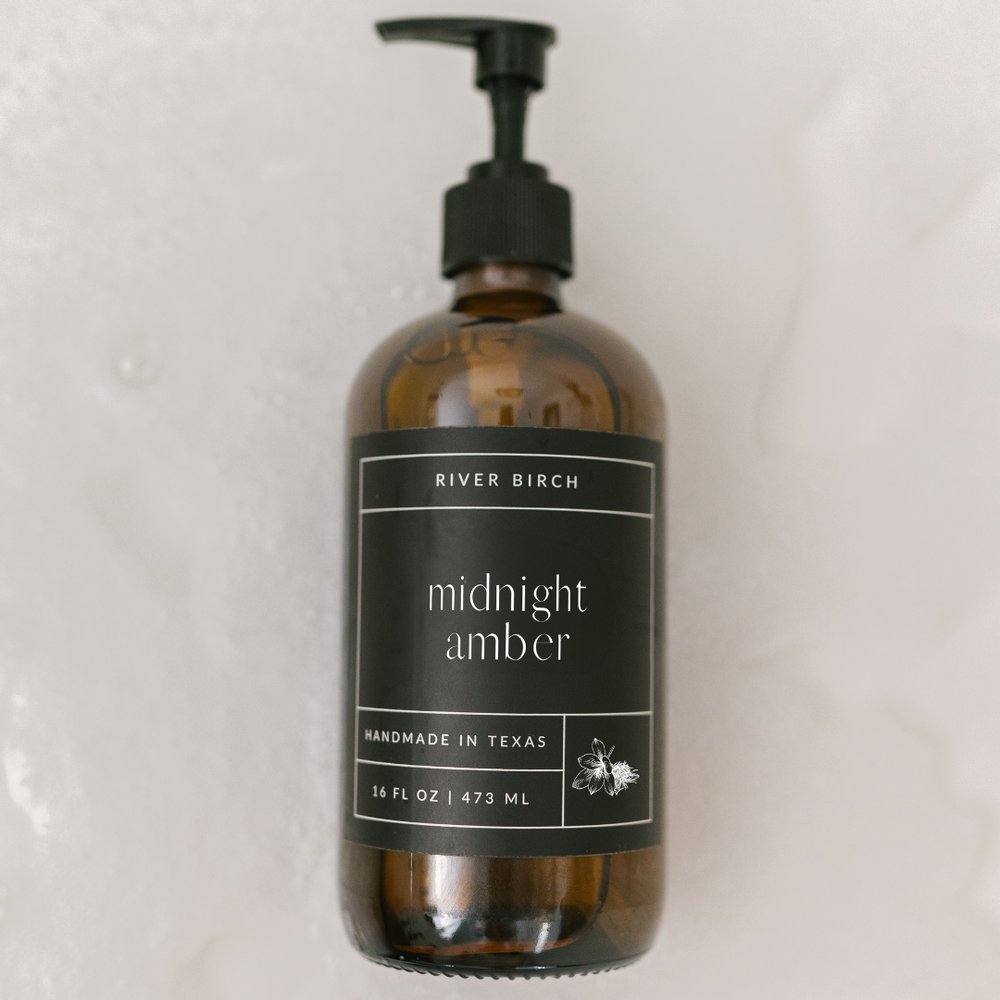 Midnight Amber Handmade Hand Soap (16oz)