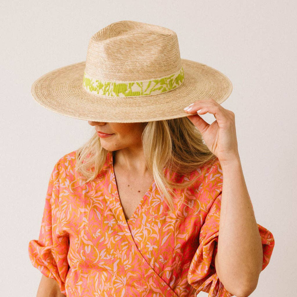 Verde Bloom Palm Hat
