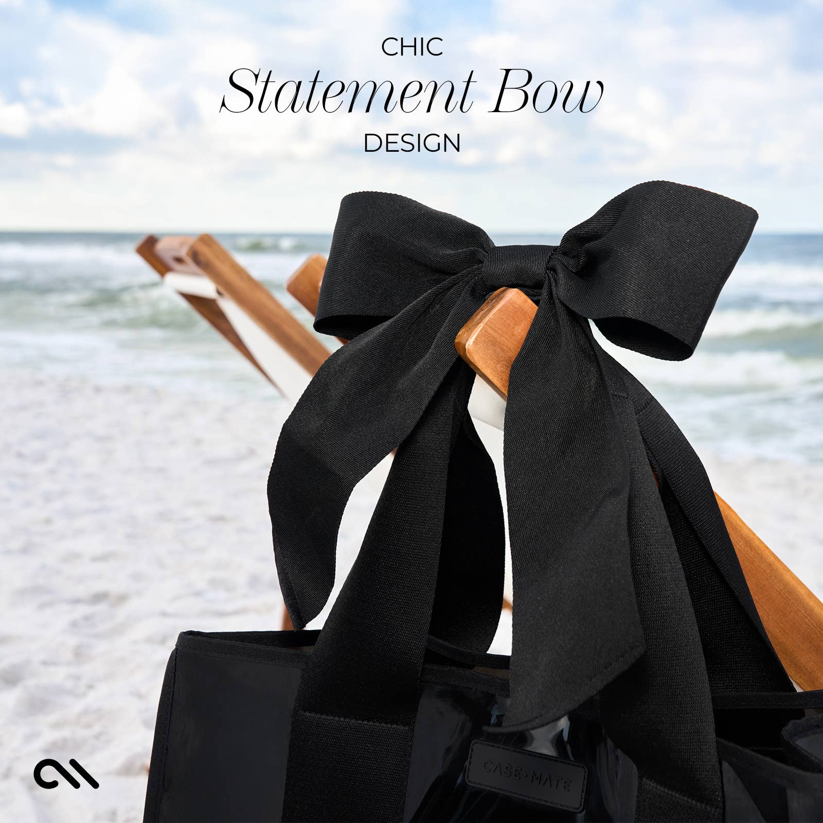 Midnight Black Bow Jelly Tote Bag by Case-Mate