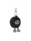 black hole space plush  bag charm with smiley face 