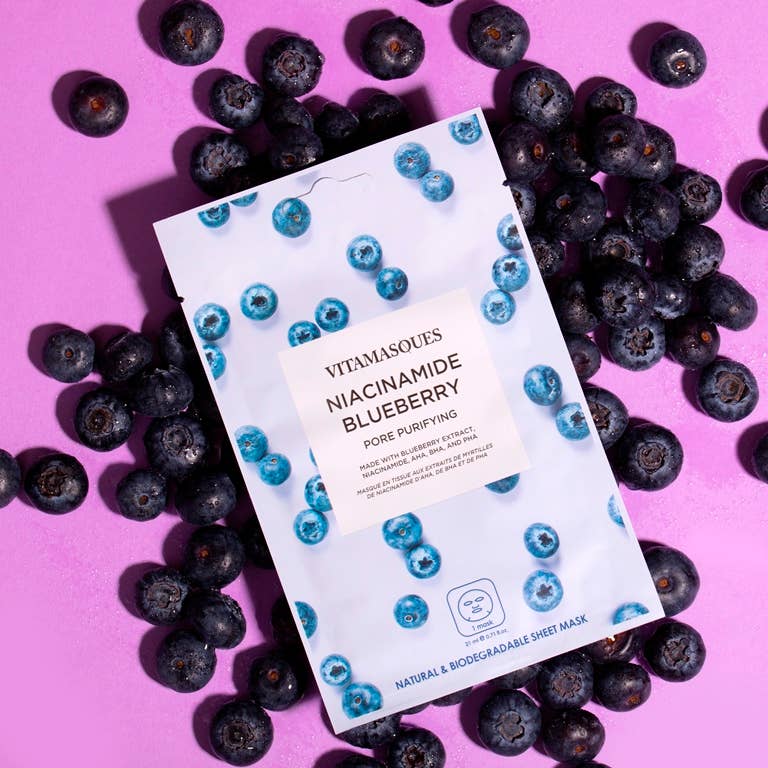 Niacinamide Blueberry Face Sheet Mask