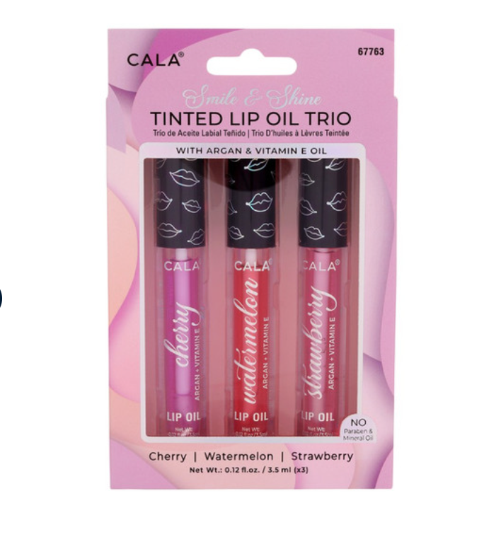 CALA Tinted Oil Lip Gloss Trio