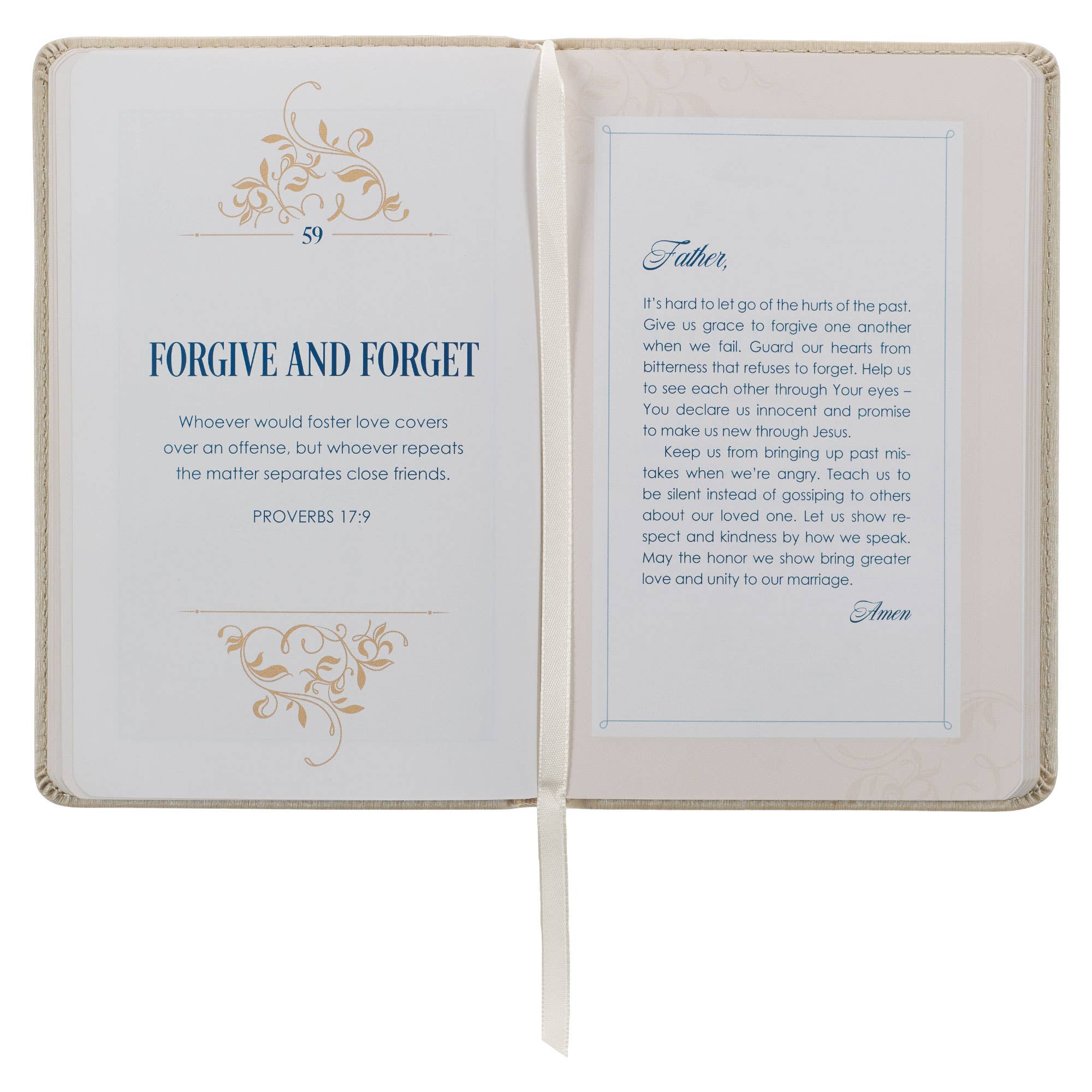 Gift Book 101 Prayers for Mr. & Mrs. Faux Leather