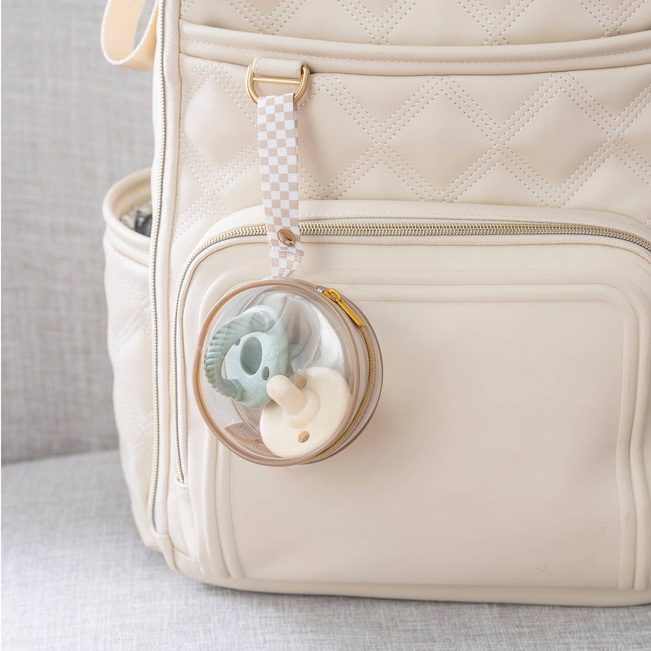 Itzy Paci Case- Toast Checkerboard