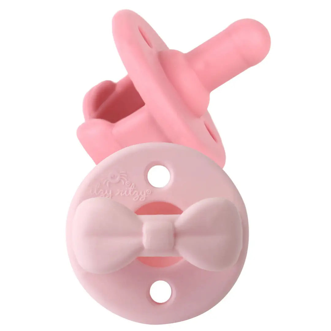 Sweetie Soother Pink Bow Pacifier Set